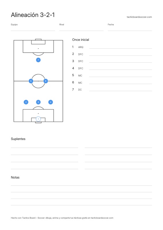 Alineación 3-2-1 para imprimir
